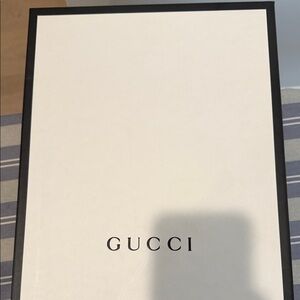 Gucci White Box with Black Logo and Trim